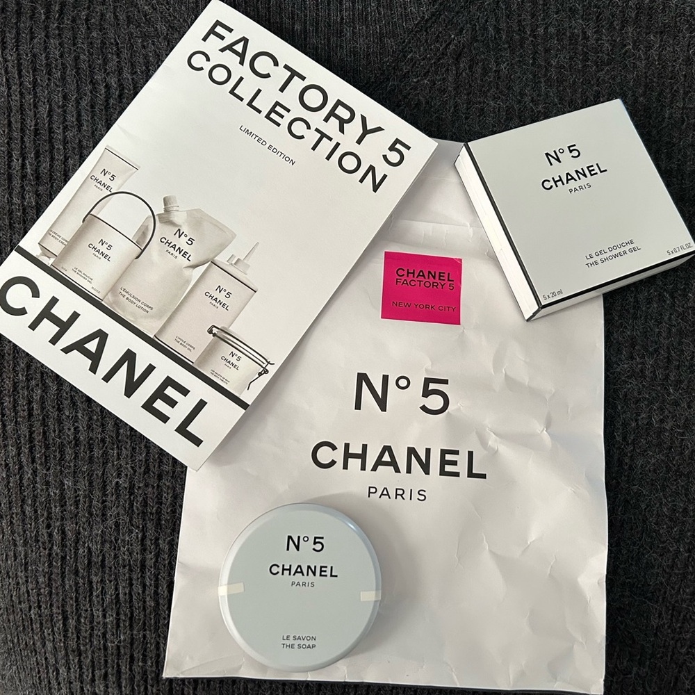 2021 Factory No 5 Book, Shower Gel, Soap, Bag - Chanel Factory No 5 NYC.